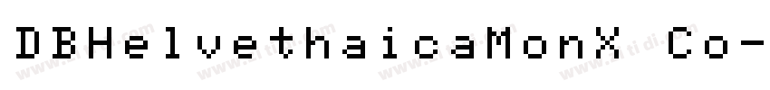 DBHelvethaicaMonX Co字体转换